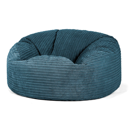 Pouf Sacco Gigante 'Mammut' - Velluto a Coste Navy 01