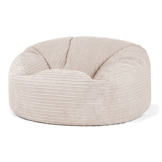 Pouf Sacco Gigante 'Mammut' - Velluto a Coste Avorio 01