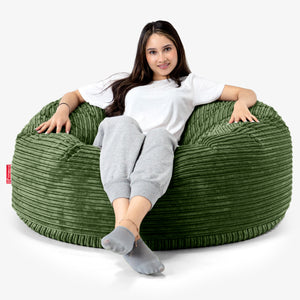 Pouf Sacco Gigante 'Mammut' - Velluto a Coste Verde Foresta