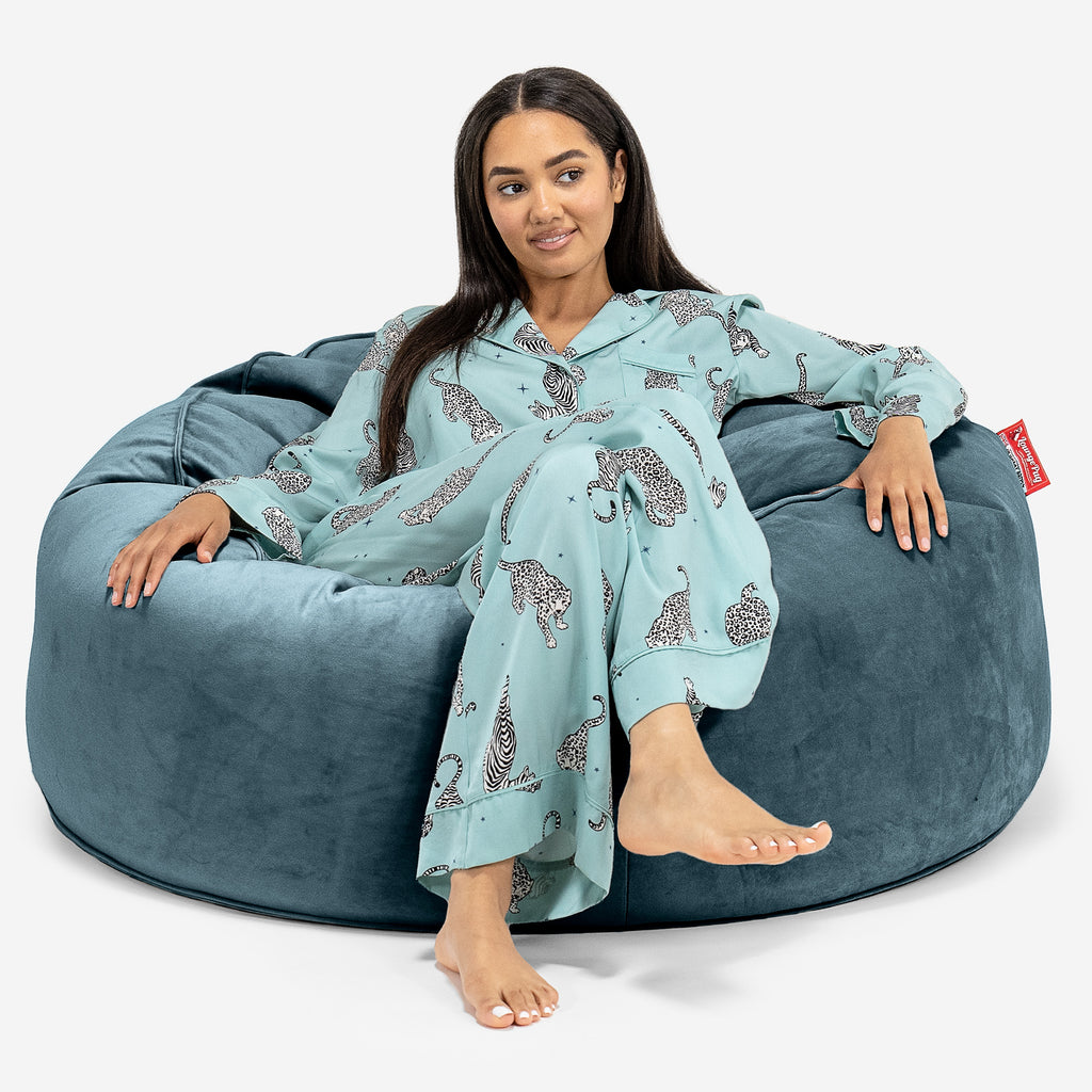 Pouf Sacco Gigante 'Mammut' - Velluto Alzavola 01