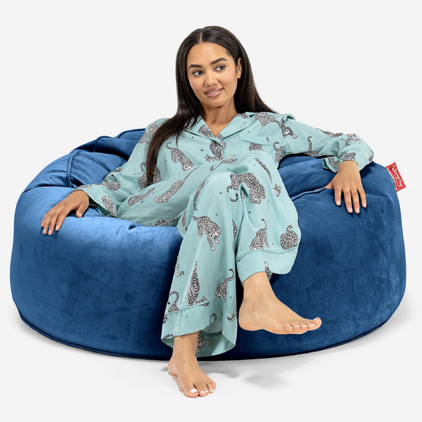 Pouf Sacco Gigante 'Mammut' - Velluto Navy 01