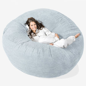 Pouf Sacco Gigante XXXL 'Mega Mammut' - Velluto a Coste Bebè Blu