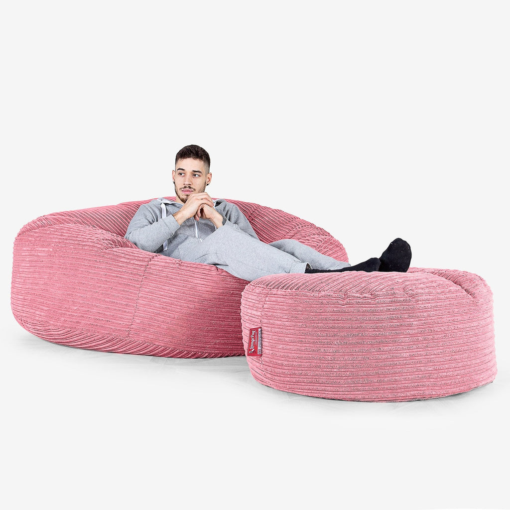Pouf Sacco Gigante XXXL 'Mega Mammut' - Corda Classica Corallo 02