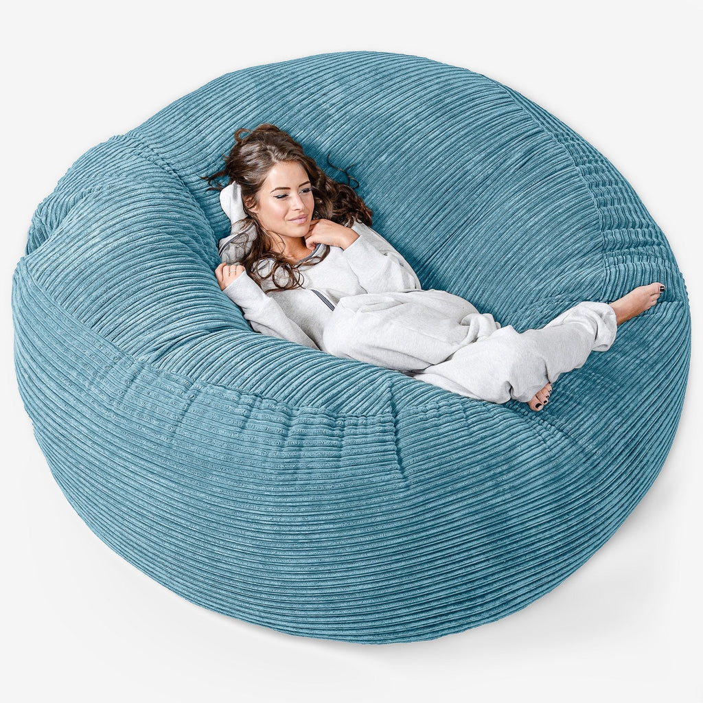 Pouf Sacco Gigante XXXL 'Mega Mammut' - Corda Classica Egeo Blu 01