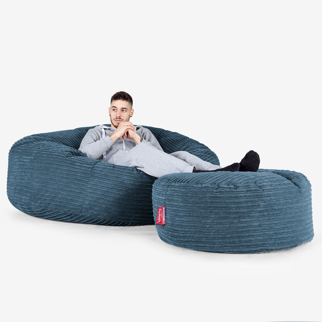 Pouf Sacco Gigante XXXL 'Mega Mammut' - Corda Classica Navy 02