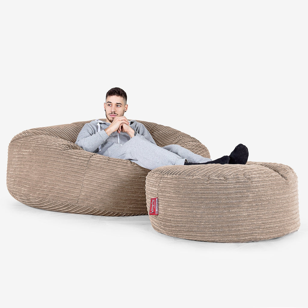 Pouf Sacco Gigante XXXL 'Mega Mammut' - Corda Classica Sabbi 02