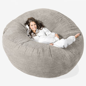 Pouf Sacco Gigante XXXL 'Mega Mammut' - Velluto a Coste Visone