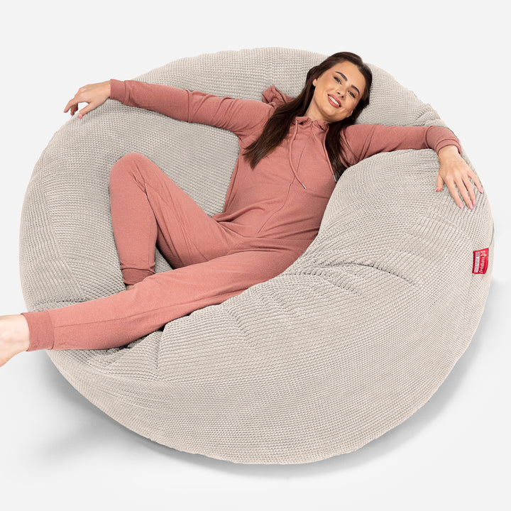 Pouf Sacco Gigante XXXL 'Mega Mammut' - Pompon Panna_01