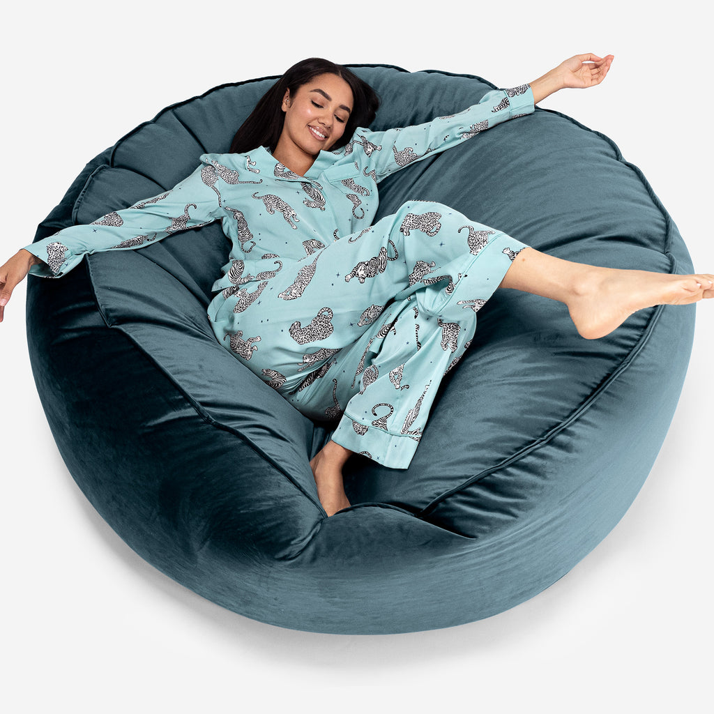 Pouf Sacco Gigante XXXL 'Mega Mammut' - Velluto Alzavola_01
