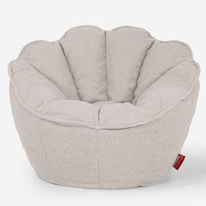 Sedia Pouf Sacco Natalia Sacco - Bouclé Avorio