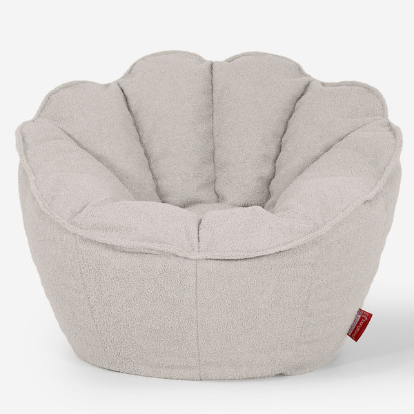 Sedia Pouf Sacco Natalia Sacco - Bouclé Avorio_01