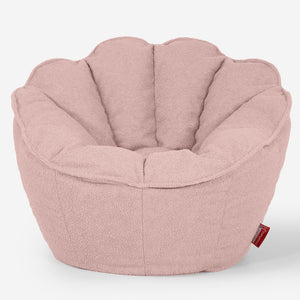 Sedia Pouf Sacco Natalia Sacco - Bouclé Rosa