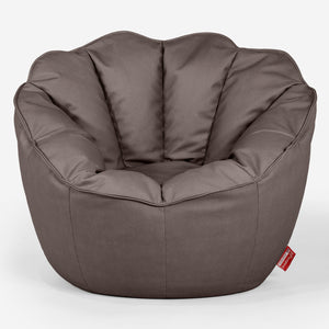 Sedia Pouf Sacco Natalia Sacco - Pelle Vegana Cioccolato