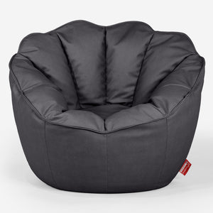 Sedia Pouf Sacco Natalia Sacco - Pelle Vegana Nero