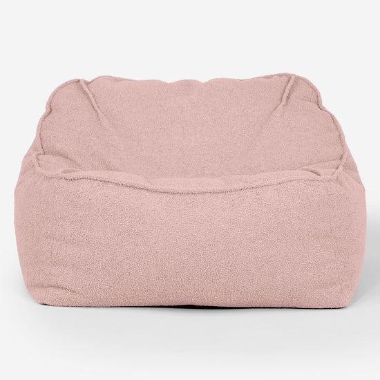 Sedia Pouf Sacco Sloucher - Bouclé Rosa_01