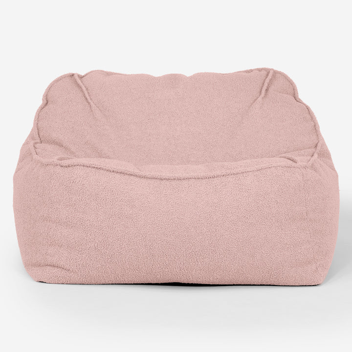 Sedia Pouf Sacco Sloucher - Bouclé Rosa_01