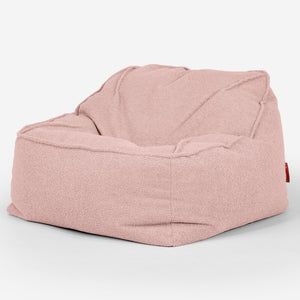 Sedia Pouf Sacco Sloucher - Bouclé Rosa