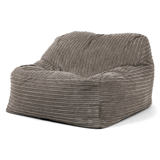 Sedia Pouf Sacco Sloucher - Velluto a Coste Grafite 03