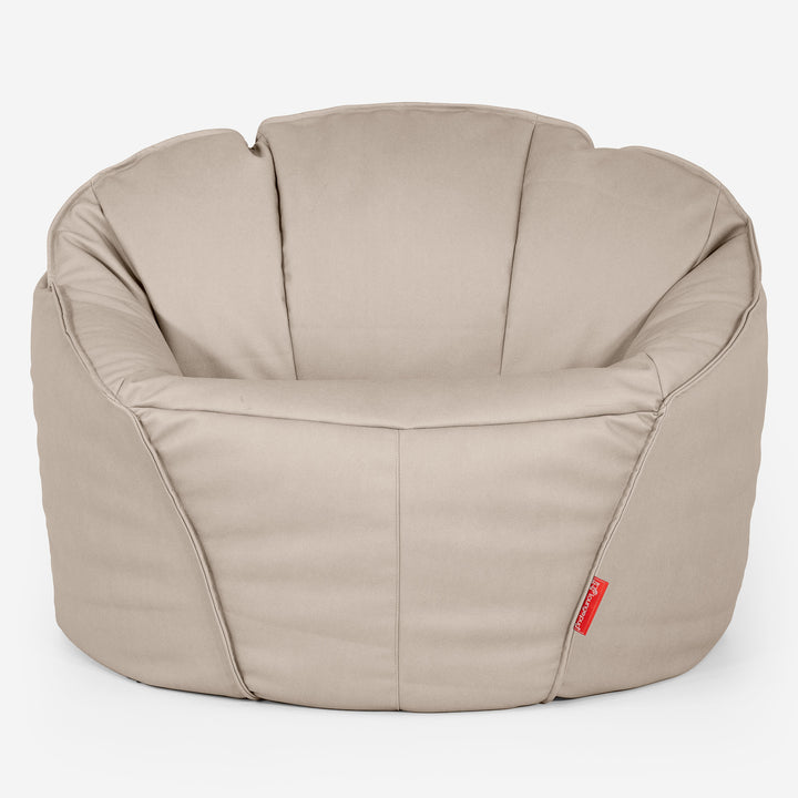Sedia Pouf Sacco Ultimate Classic per il Gaming - Pelle Vegana Avorio 02