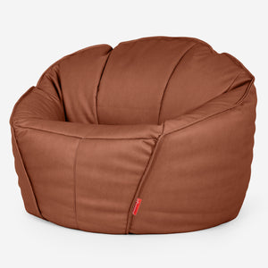 Sedia Pouf Sacco Ultimate Classic per il Gaming - Pelle Vegana Castagno