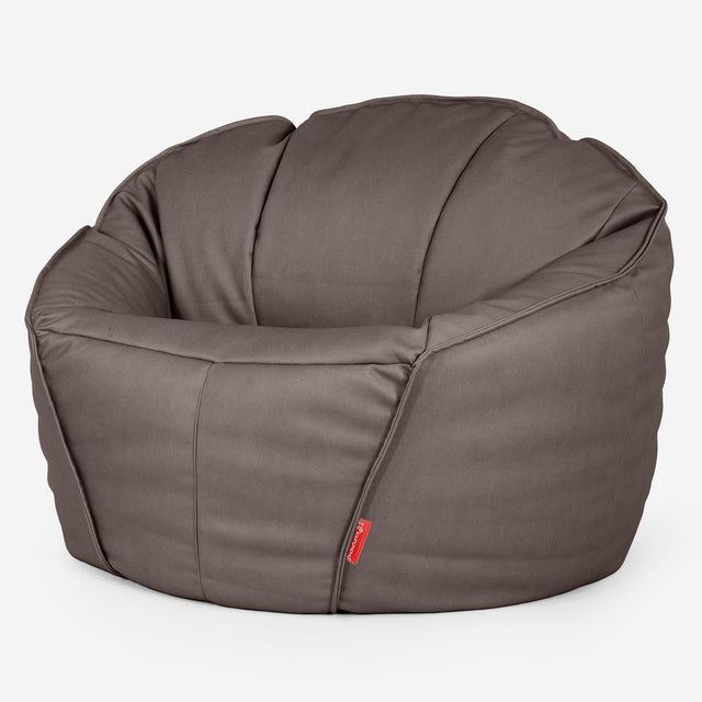 Sedia Pouf Sacco Ultimate Classic per il Gaming - Pelle Vegana Cioccolato 01