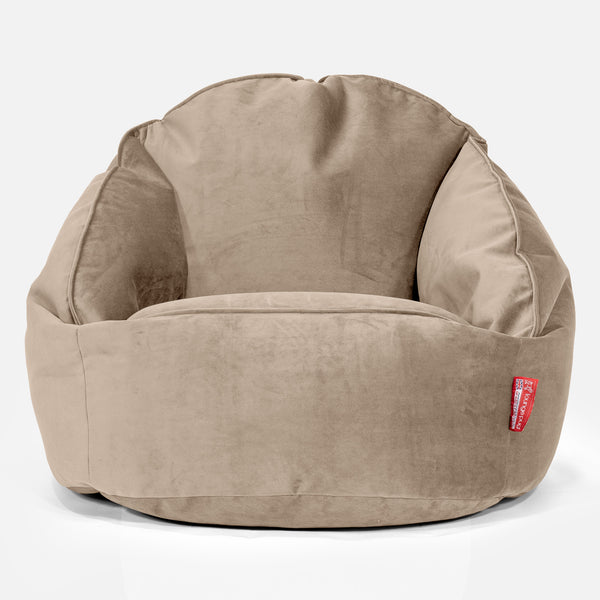 Poltrona a Sacco Bubble - Velluto Visone 01