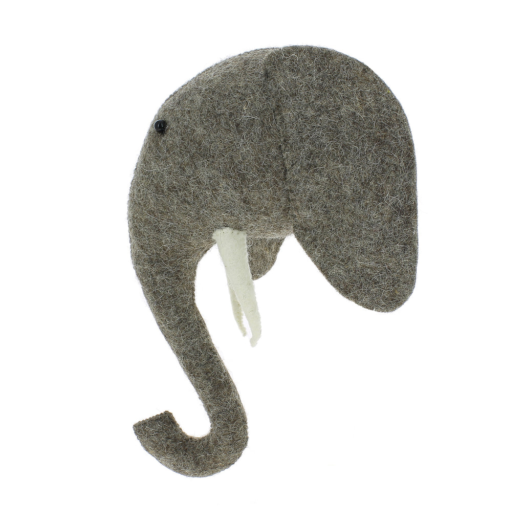 Mini Testa di Animale da Parete - Elefante 03