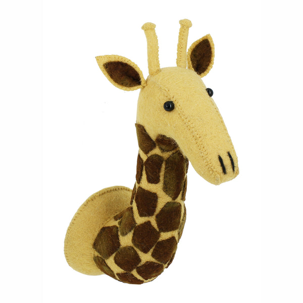 Mini Testa di Animale da Parete - Giraffa 01