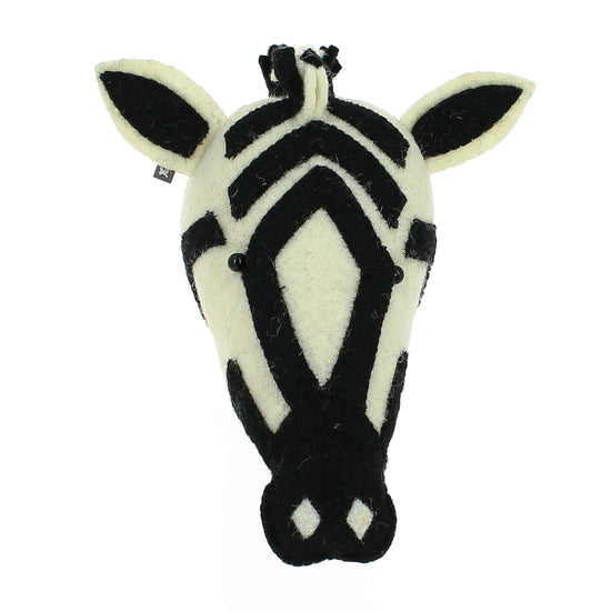 Mini Testa di Animale da Parete - Zebra 02