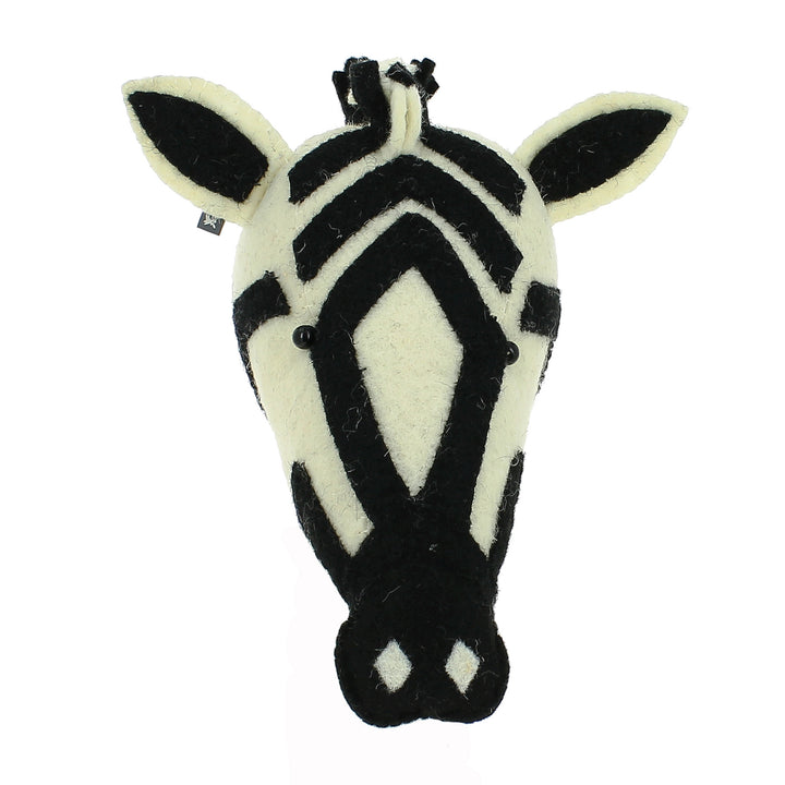 Mini Testa di Animale da Parete - Zebra 02