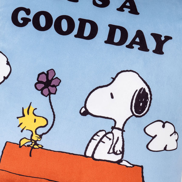 Snoopy Fodera per Cuscino 47 x 47cm - Buongiorno Fabric Close-up Image