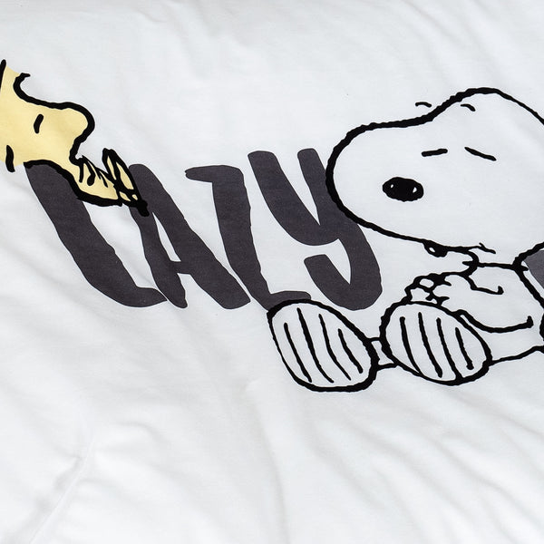 Snoopy Lettino per Cani Sloucher Grande - Pigro Fabric Close-up Image