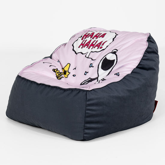 Snoopy Poltrona Pouf Sacco Sloucher per Bambini 2 a 6 anni - Risata 02
