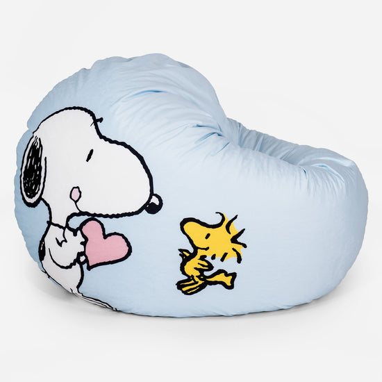 Snoopy Sedia Pouf Sacco Flexforma Junior per Bambini e Adolescenti 2 a 14 anni - Abbraccio 01