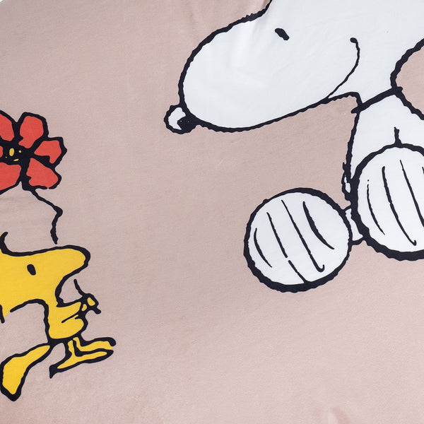 Snoopy Sedia Pouf Sacco Flexforma per Bambini 1 a 3 anni - Corsa Fabric Close-up Image
