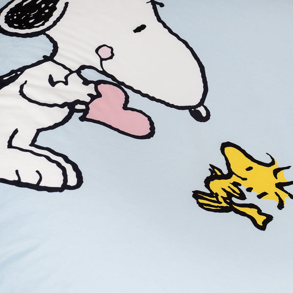 Snoopy Sedia Pouf Sacco per Adulti Flexforma - Abbraccio Fabric Close-up Image
