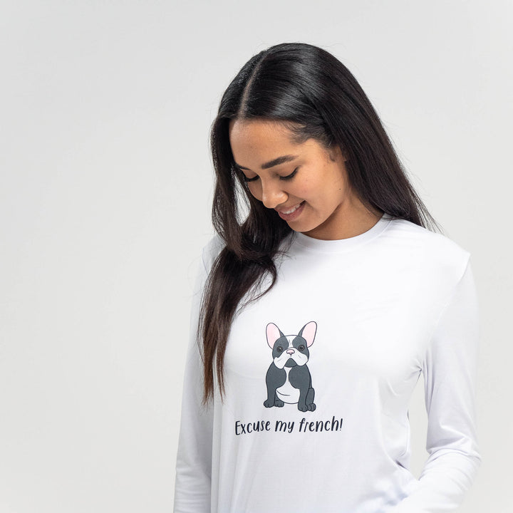 Pigiama da Donna in Jersey - Scritta Frenchie 02