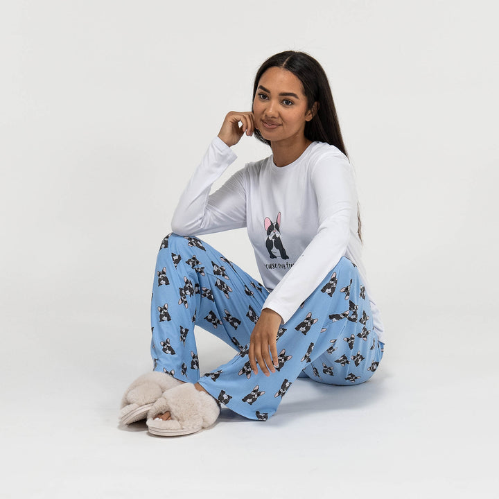 Pigiama da Donna in Jersey - Scritta Frenchie 06