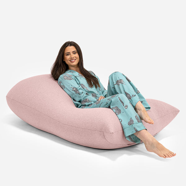 Poltrona a Sacco Grande XL - Cotone Elasticizzato Bebè rosa 01