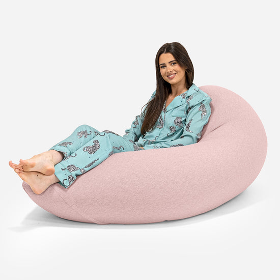 Poltrona a Sacco Grande XL - Cotone Elasticizzato Bebè rosa 02