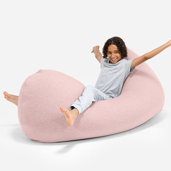 Poltrona a Sacco Grande XL - Cotone Elasticizzato Bebè rosa 05