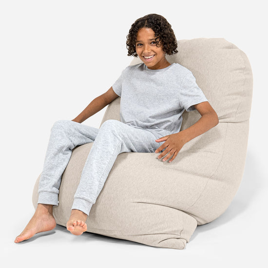 Poltrona a Sacco Grande XL - Cotone Elasticizzato Visone 03