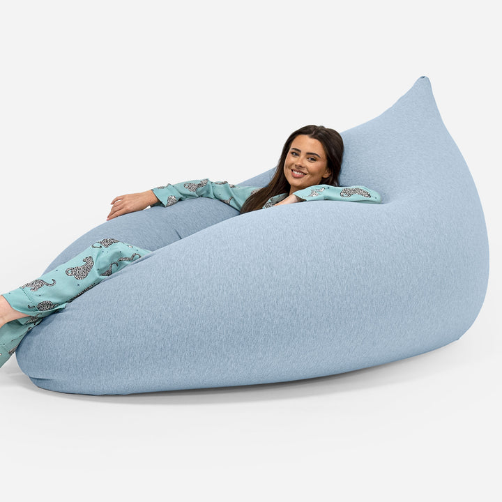 Poltrona a Sacco Gigante Venti XXL - Cotone Elasticizzato Bebè Blu 01