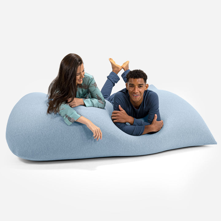 Poltrona a Sacco Gigante Venti XXL - Cotone Elasticizzato Bebè Blu 03