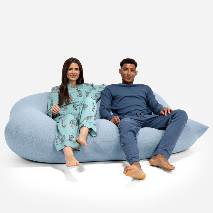 Poltrona a Sacco Gigante Venti XXL - Cotone Elasticizzato Bebè Blu 05