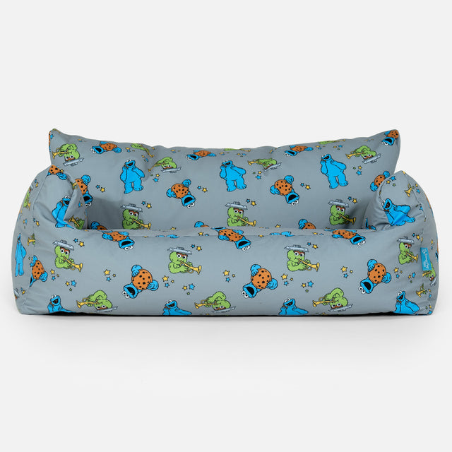Divano a Sacco per Bambini 1-5 anni - Cookie Monster & Oscar The Grouch 01