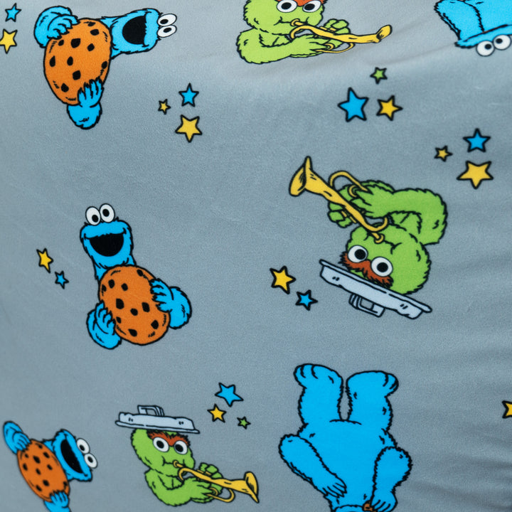 Divano a Sacco per Bambini 1-5 anni - Cookie Monster & Oscar The Grouch 03