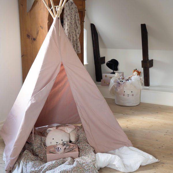 Tenda Teepee per Bambini - Rosa Fabric Close-up Image