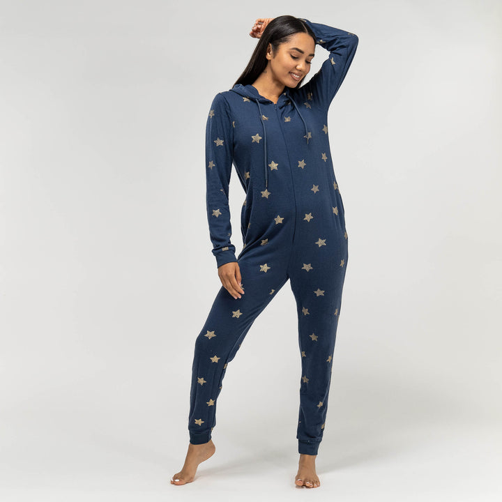 Tuta Onesie da Donna in Jersey - Stella Navy 04